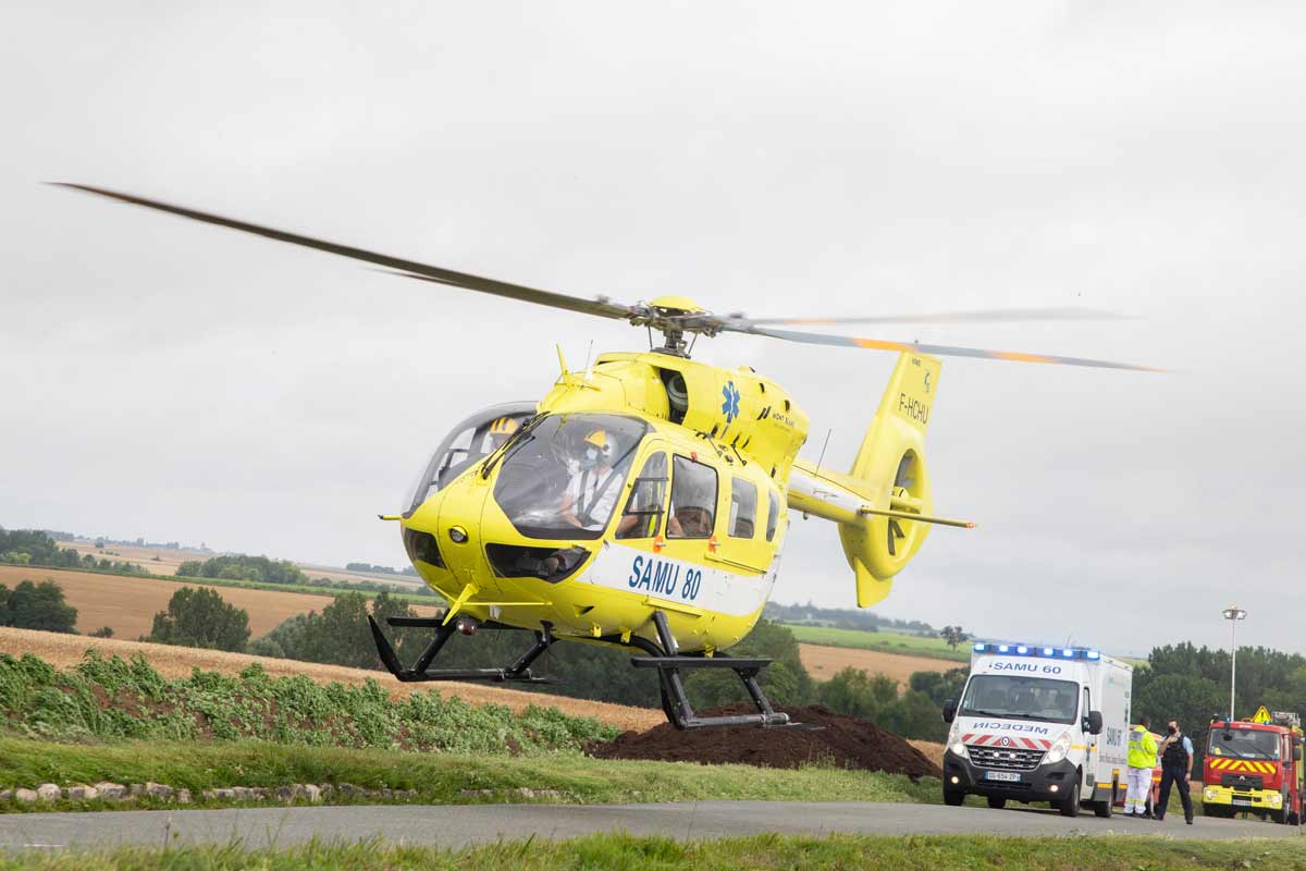 accident heliportage