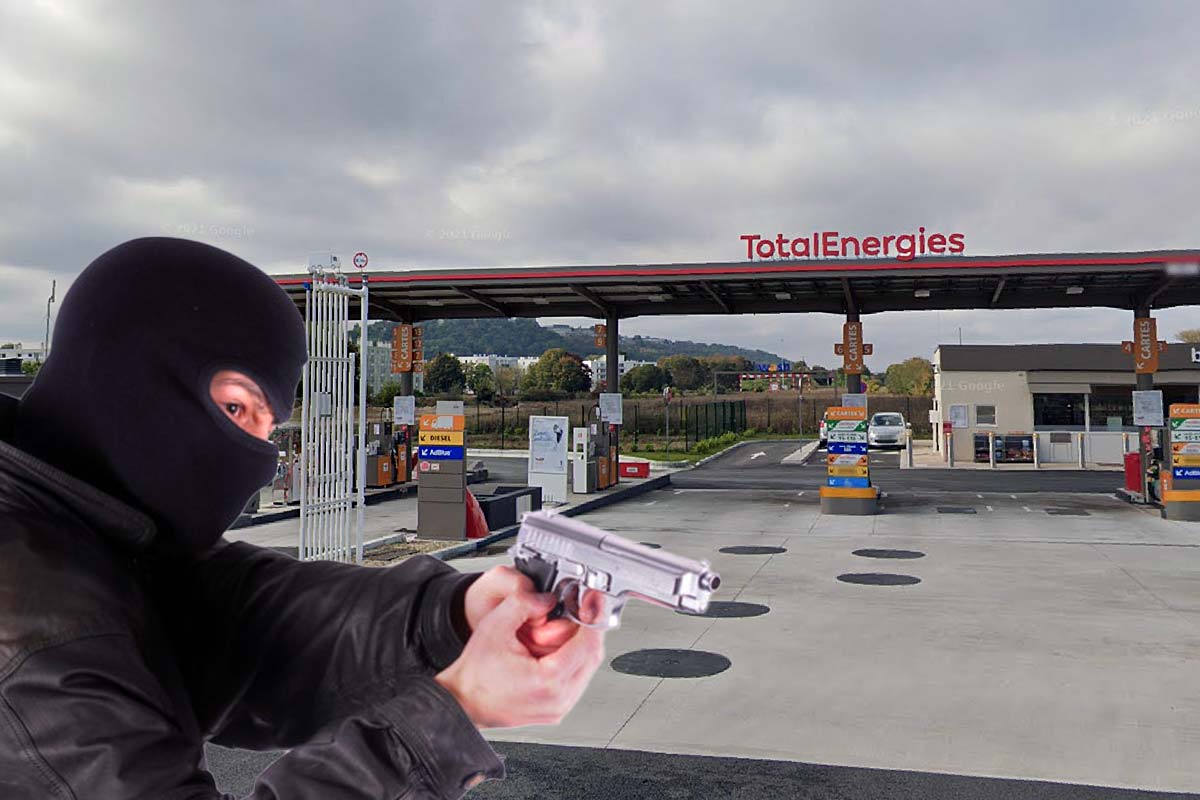 braquage a la station service de laon
