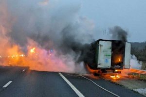 incendie camion a1