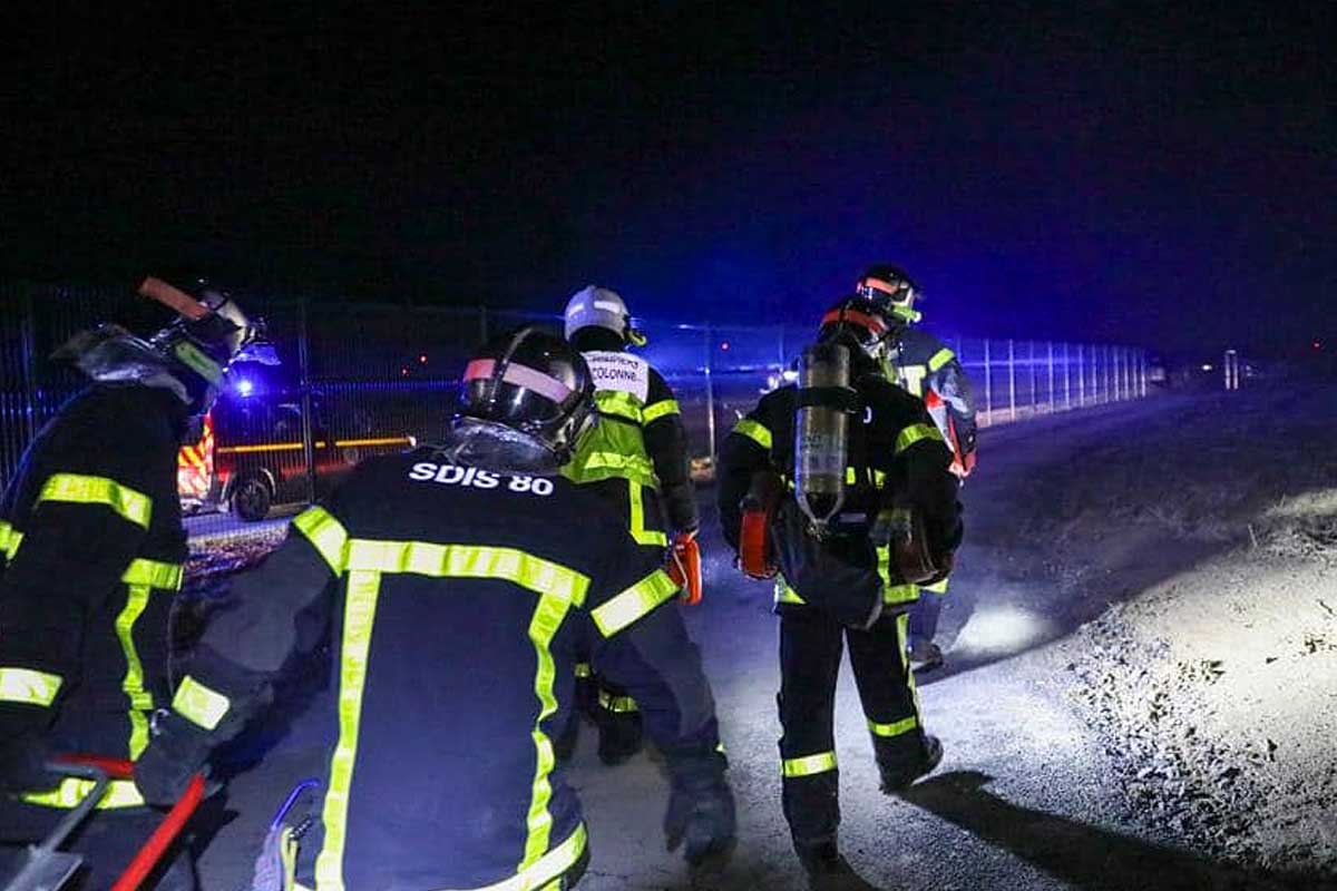 incendie déchetterie de rosières en santerre