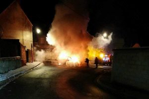 voiture en feu bailleval