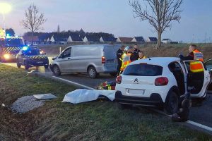 accident peronne choc frontal