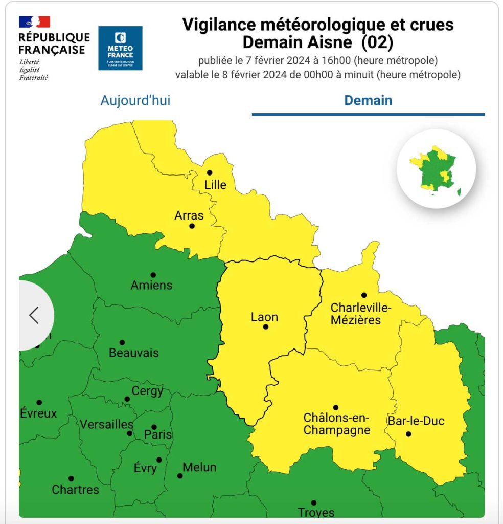 aisne vigilance pluies et inondations