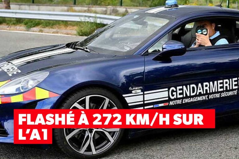 lashé à 272 km/h sur l'A1, l'Alpine des gendarmes intercepte un automobiliste en folle allure !