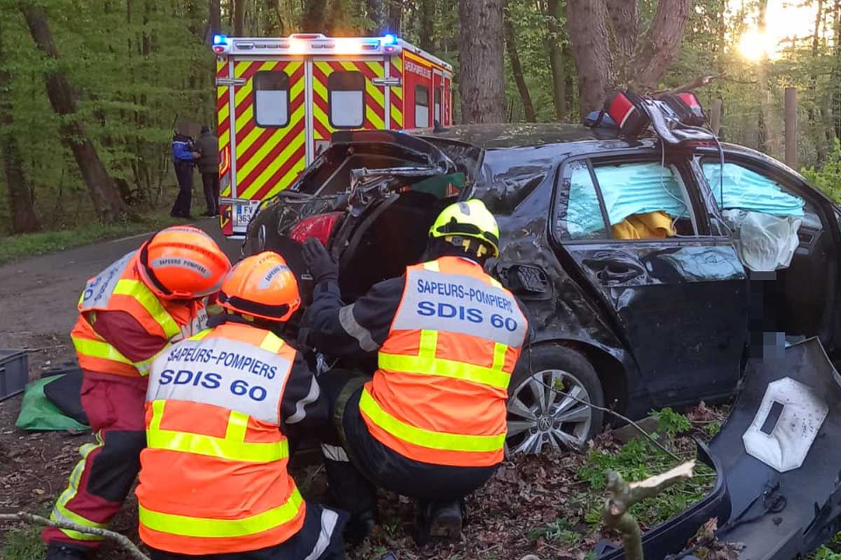 accident lamorlaye sdis60