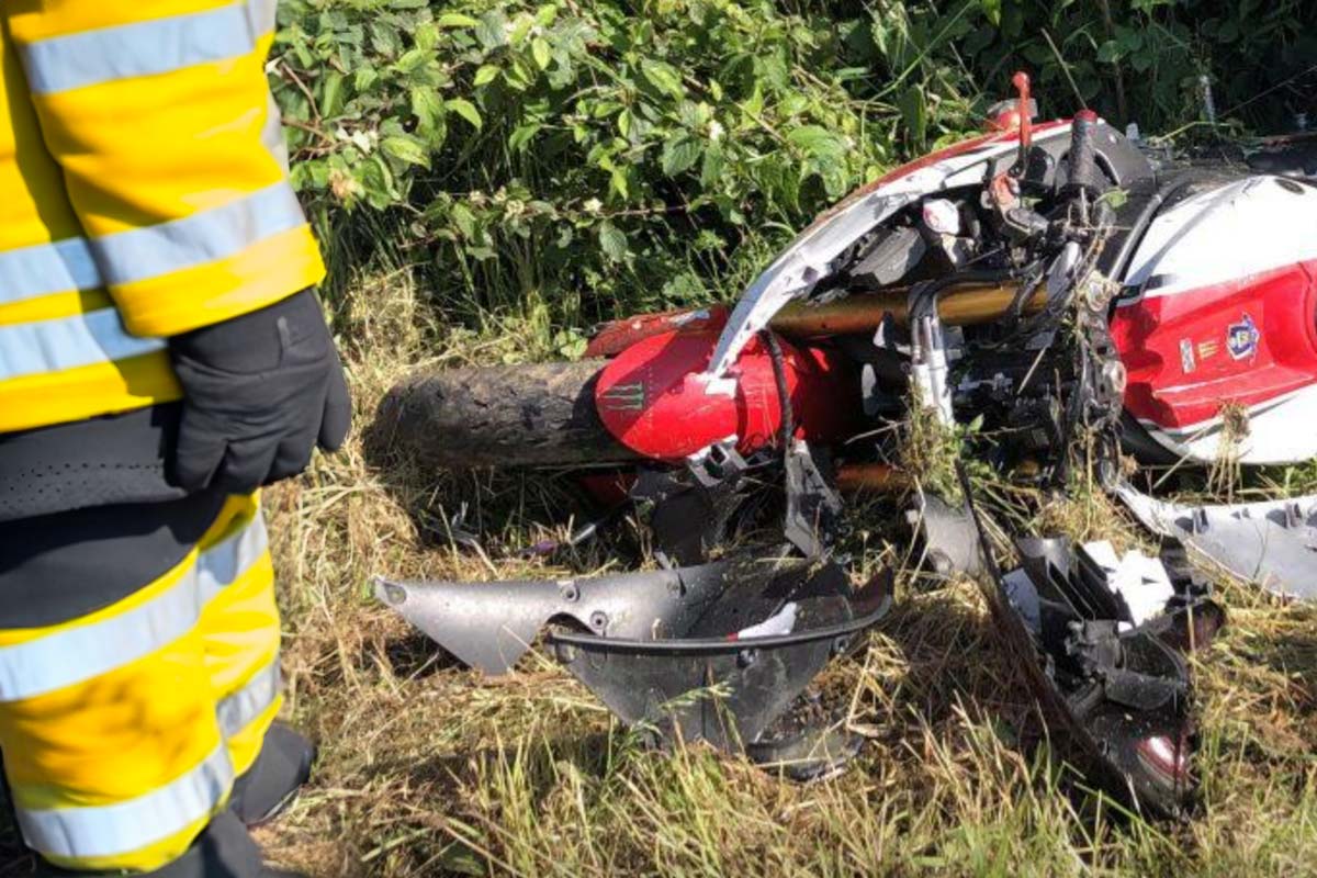 accident moto leschelle