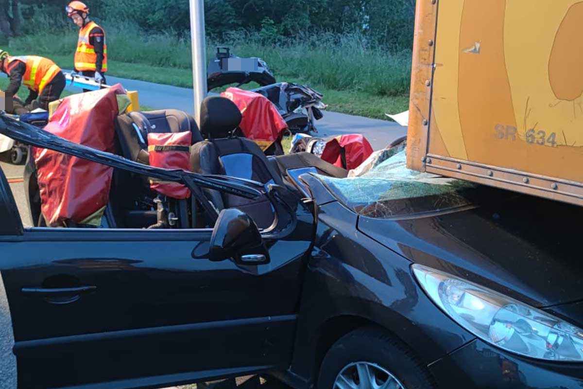 choc voiture camion compiegne