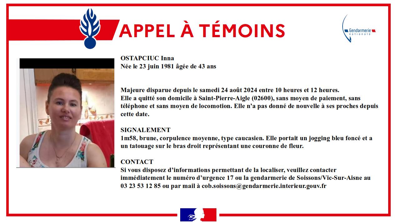 disparition inna ostapciuc