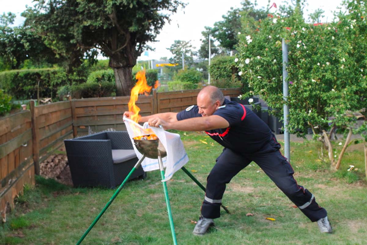 pompier barbecue