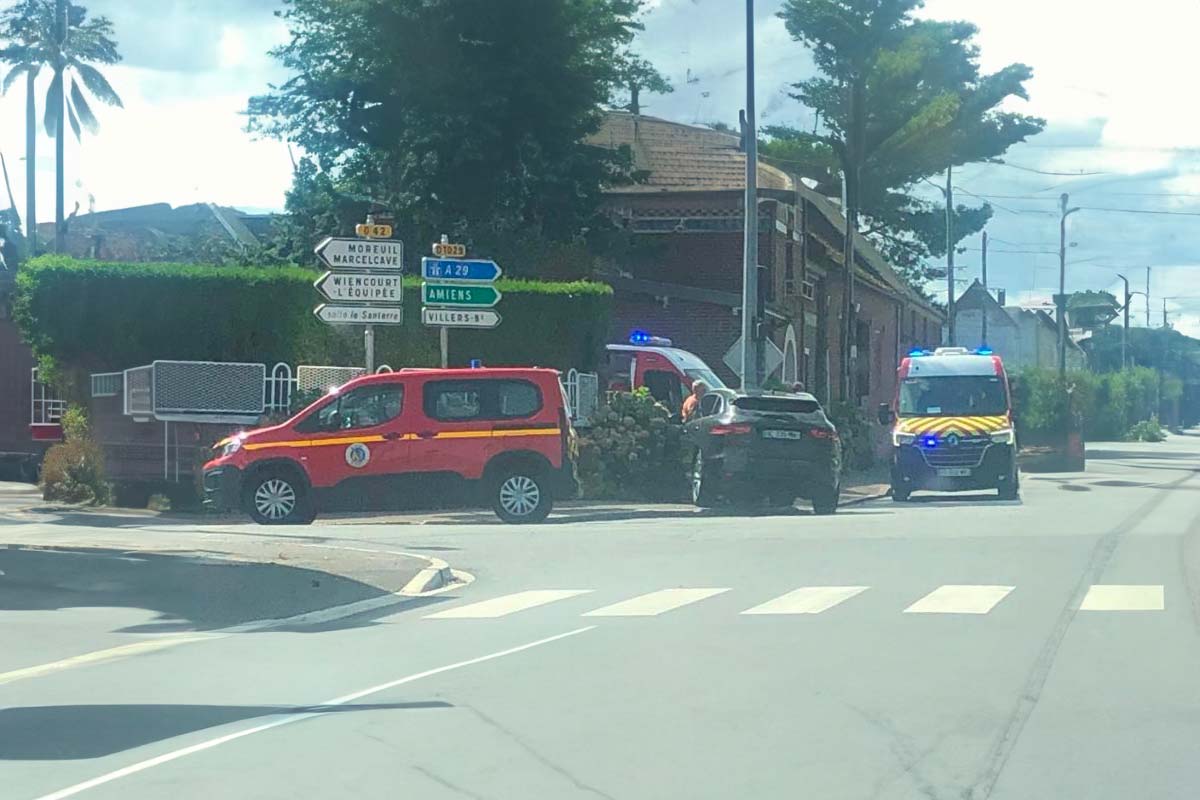 voiture percute pylone lamotte warfusee