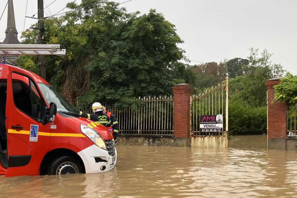 inondations aisne pompiers