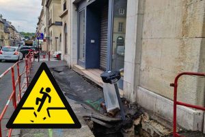 trottoir effondre compiegne