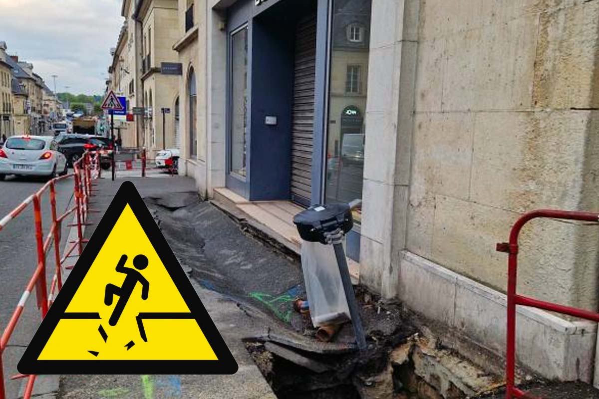trottoir effondre compiegne