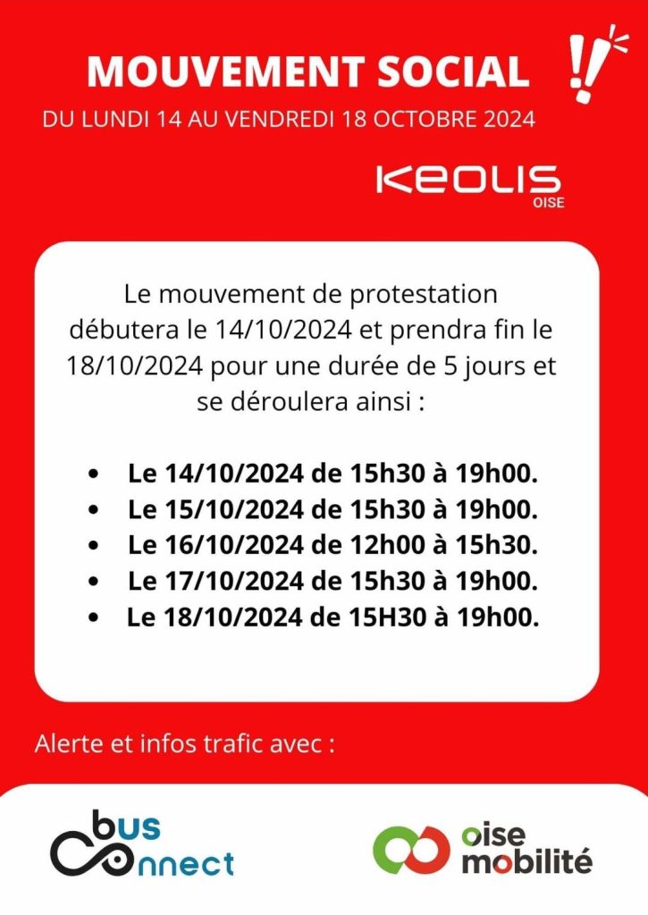 greves keolys octobre 2024