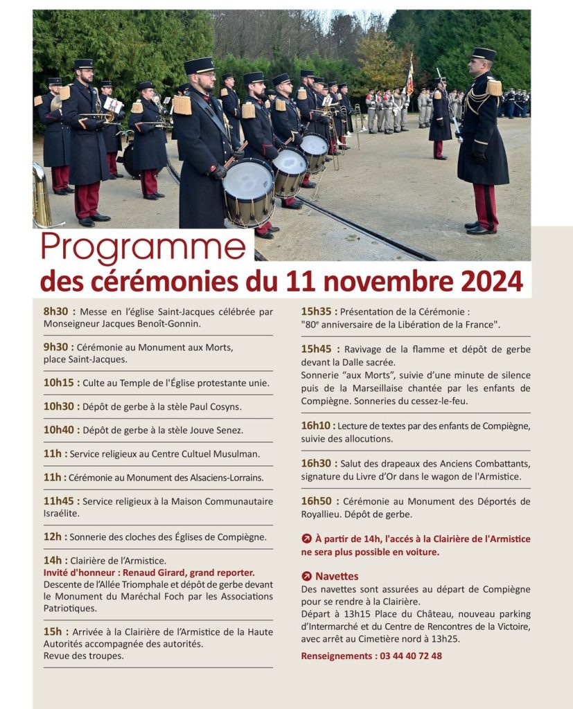programme 1 novembre 202 commemoration armistice