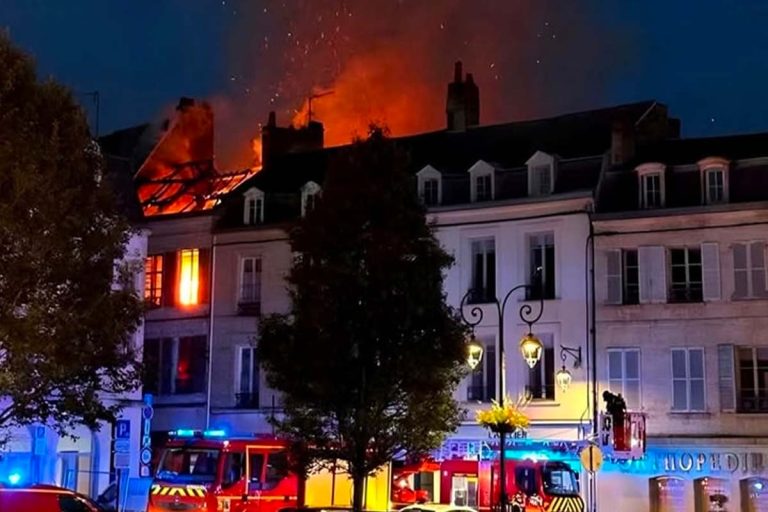 pompier ensevelis laon