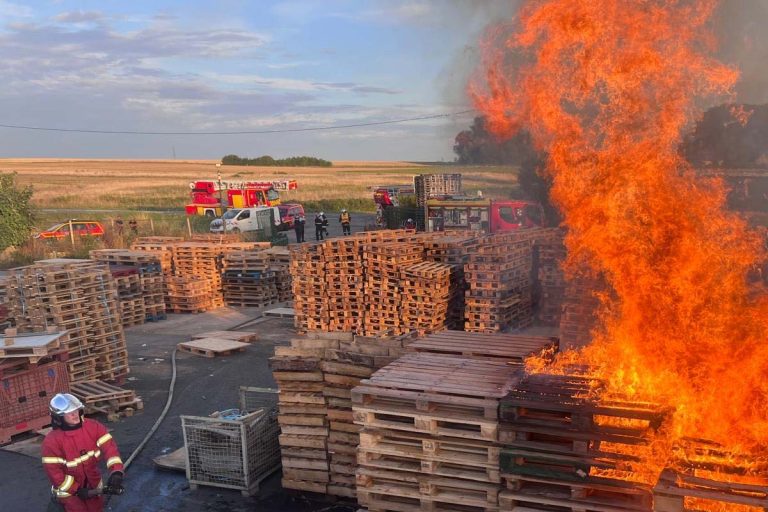 feu de palettes jaux