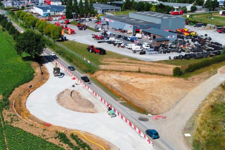 travaux giratoire de guise