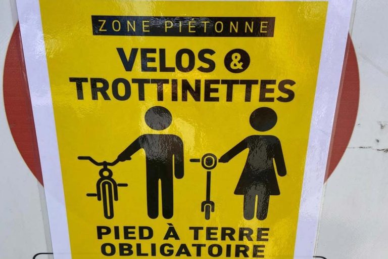zone pietone interdite aux trotinnettes