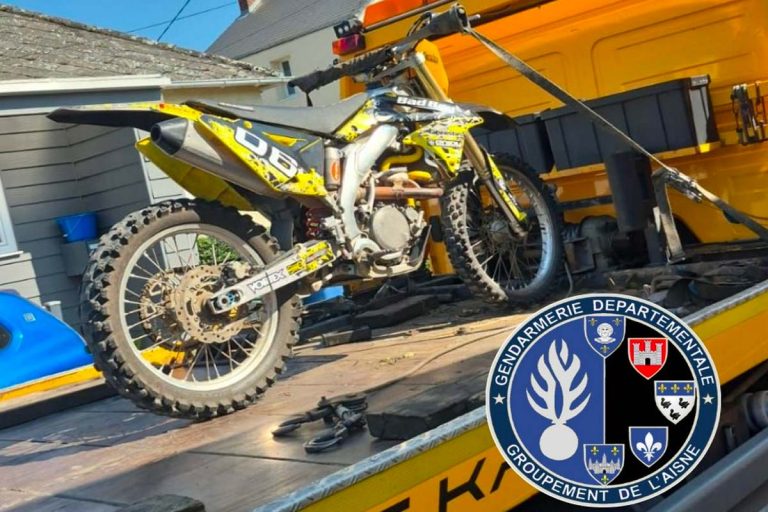 moto debridee gendarmerie aisne