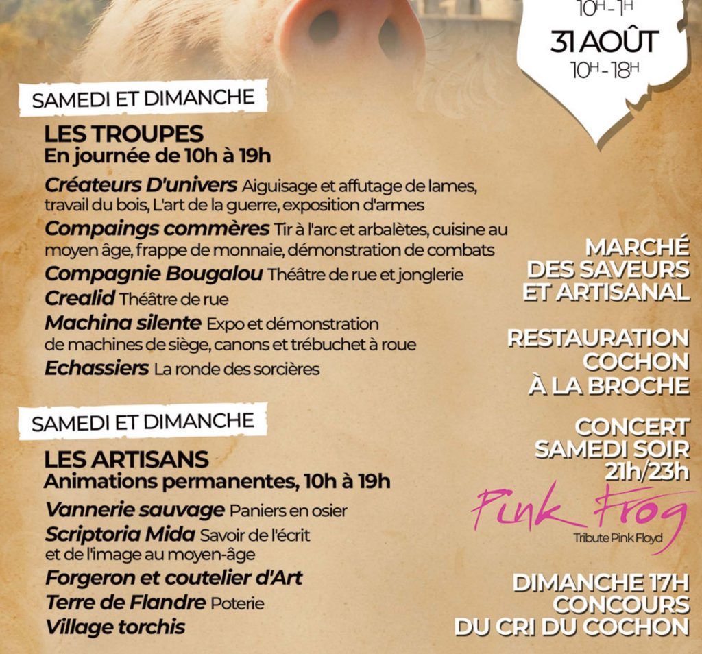 programme les cochons de crepy 2025