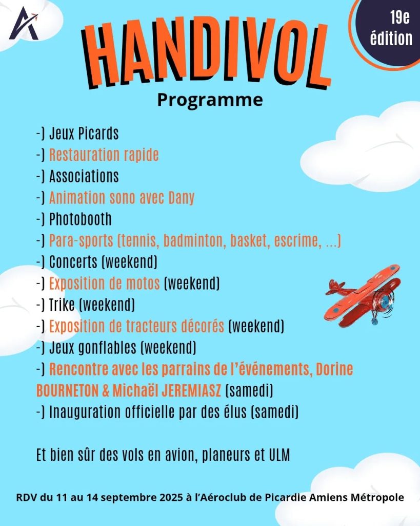 handivol amiens programme 2025