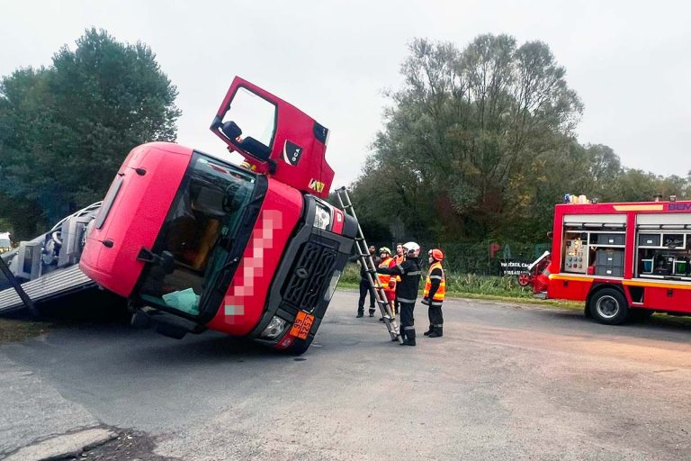 accident camion verberie