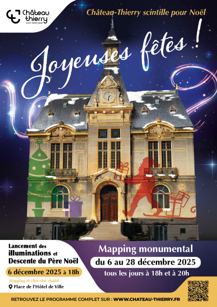 affiche joyeuses fetes chateau thierry 2025