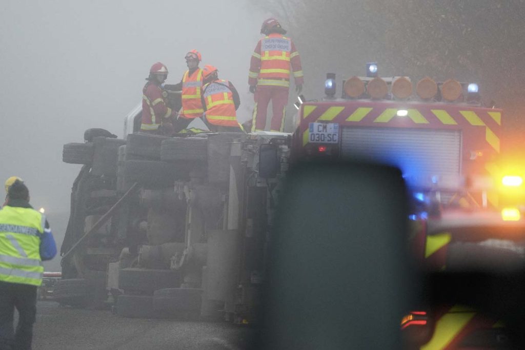 accident camion rn31 brouillard