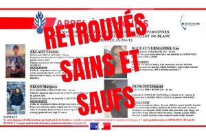 4 jeunes disparus a sissonne retrouves