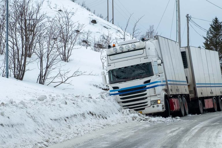 camion bloque neige