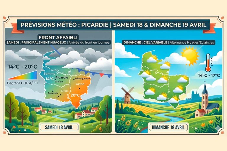 previsions meteo 18 et 19 avril 2026