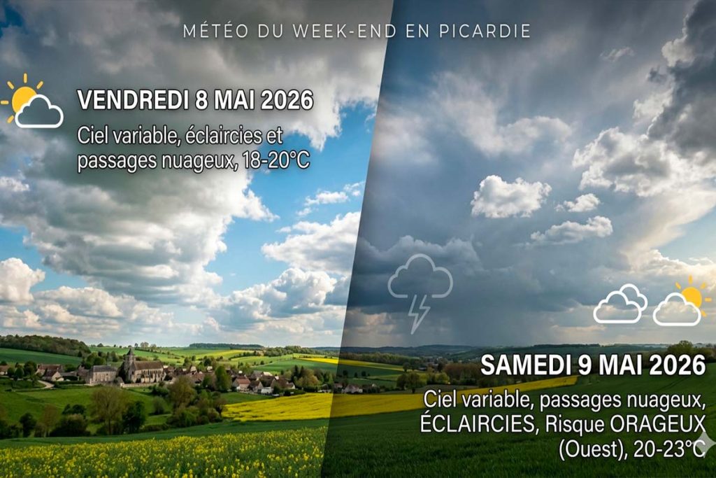 meteo en picardie 8 et 9 mai 2026