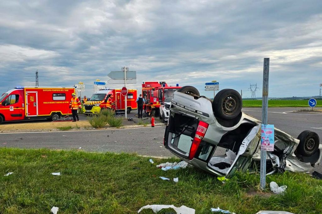 accident d935 antheuil portes