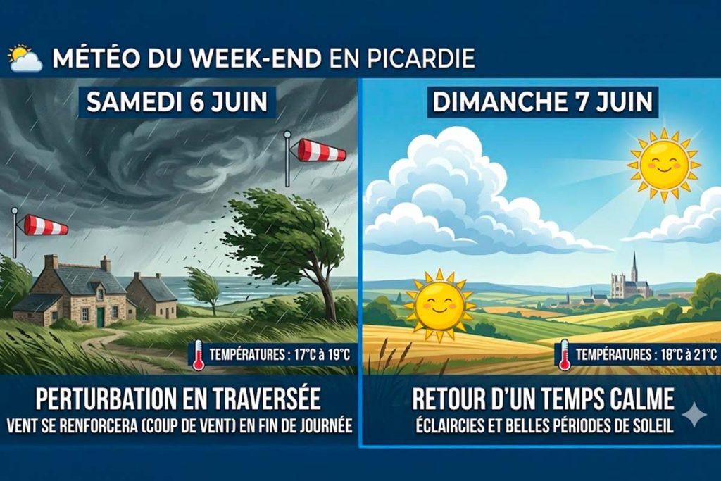 meteo 6 et 7 juin 2026