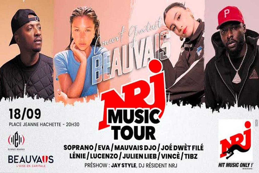 affiche nrj music tour 2026 beauvais