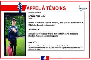 appel a temoin disparition louka aisne